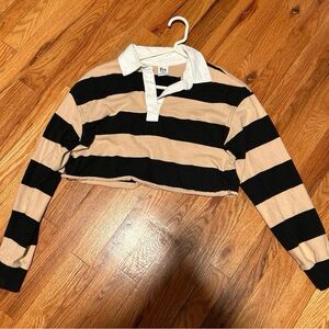 Fct Basics Cropped Long Sleeve Polo